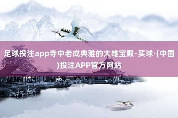 足球投注app寺中老成典雅的大雄宝殿-买球·(中国)投注APP官方网站
