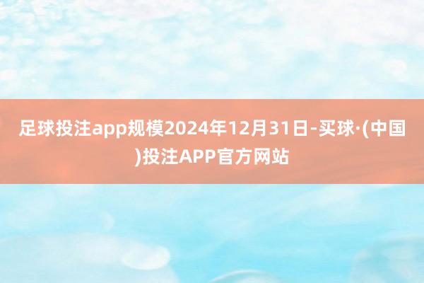足球投注app规模2024年12月31日-买球·(中国)投注APP官方网站