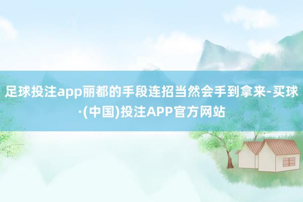 足球投注app丽都的手段连招当然会手到拿来-买球·(中国)投注APP官方网站