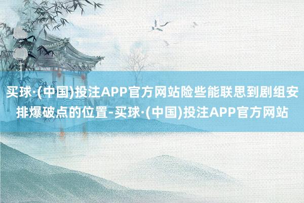 买球·(中国)投注APP官方网站险些能联思到剧组安排爆破点的位置-买球·(中国)投注APP官方网站