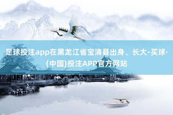 足球投注app在黑龙江省宝清县出身、长大-买球·(中国)投注APP官方网站