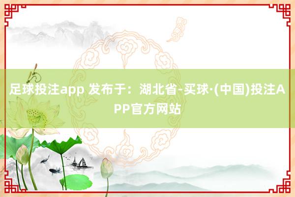 足球投注app 发布于：湖北省-买球·(中国)投注APP官方网站
