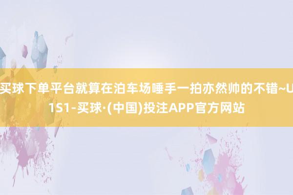 买球下单平台就算在泊车场唾手一拍亦然帅的不错~U1S1-买球·(中国)投注APP官方网站