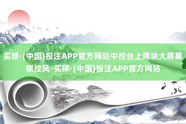 买球·(中国)投注APP官方网站中控台上两块大屏幕很拉风-买球·(中国)投注APP官方网站