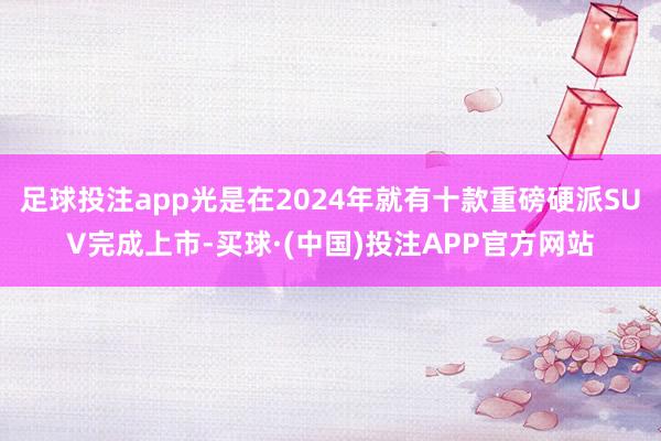 足球投注app光是在2024年就有十款重磅硬派SUV完成上市-买球·(中国)投注APP官方网站