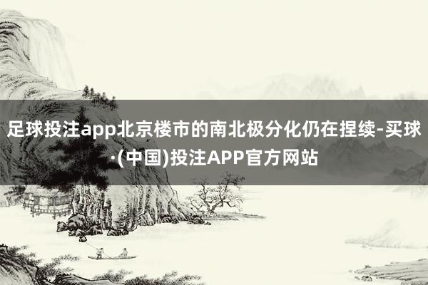 足球投注app北京楼市的南北极分化仍在捏续-买球·(中国)投注APP官方网站