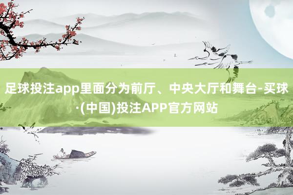 足球投注app里面分为前厅、中央大厅和舞台-买球·(中国)投注APP官方网站