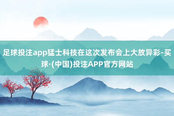 足球投注app猛士科技在这次发布会上大放异彩-买球·(中国)投注APP官方网站
