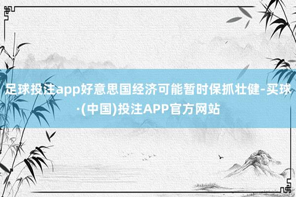 足球投注app好意思国经济可能暂时保抓壮健-买球·(中国)投注APP官方网站