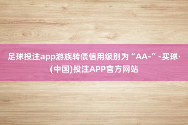 足球投注app游族转债信用级别为“AA-”-买球·(中国)投注APP官方网站