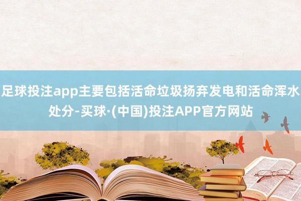 足球投注app主要包括活命垃圾扬弃发电和活命浑水处分-买球·(中国)投注APP官方网站