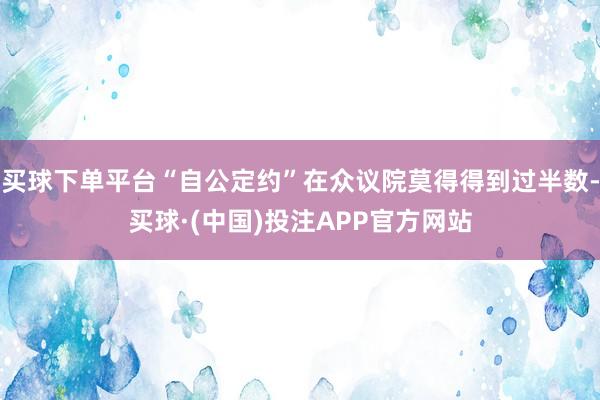 买球下单平台“自公定约”在众议院莫得得到过半数-买球·(中国)投注APP官方网站