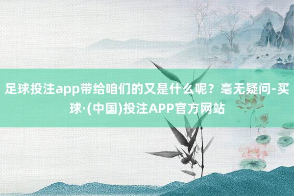 足球投注app带给咱们的又是什么呢？毫无疑问-买球·(中国)投注APP官方网站