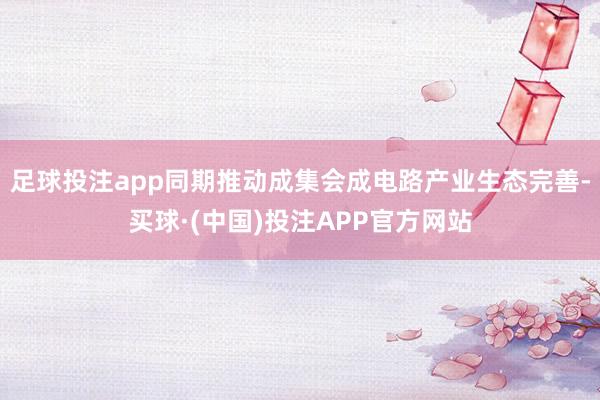 足球投注app同期推动成集会成电路产业生态完善-买球·(中国)投注APP官方网站