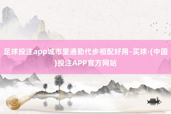 足球投注app城市里通勤代步相配好用-买球·(中国)投注APP官方网站